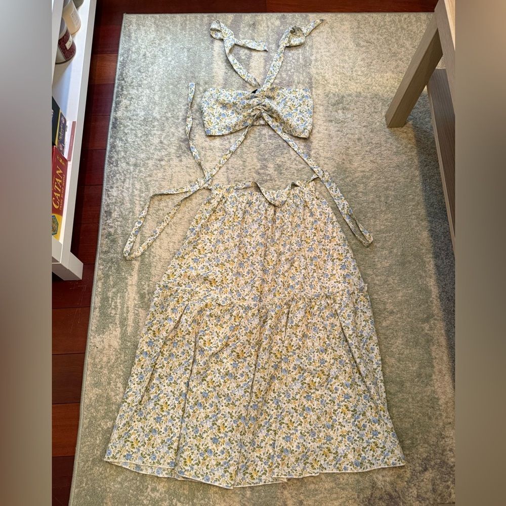FloralโTwo-PieceโDressโSet